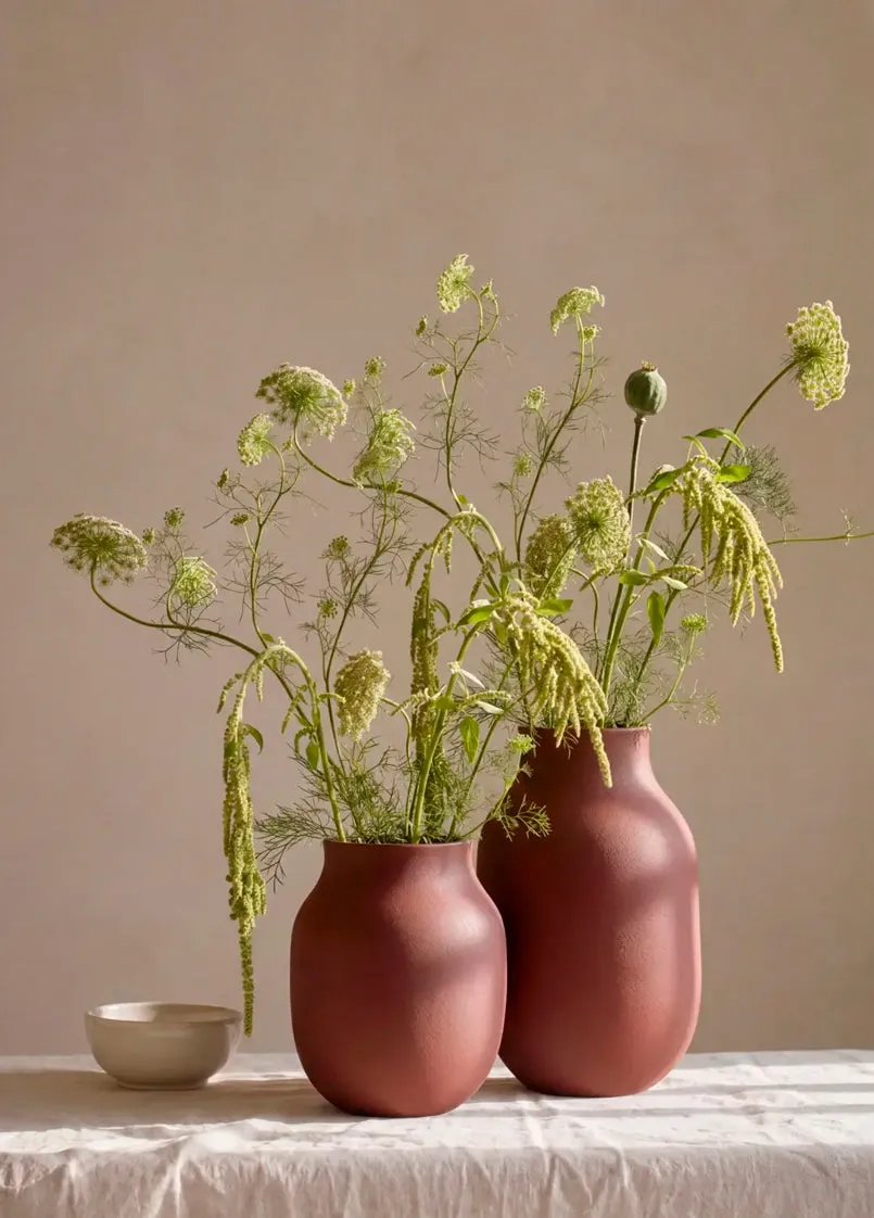 Kähler Studio Omaggio vase bordeaux keramik