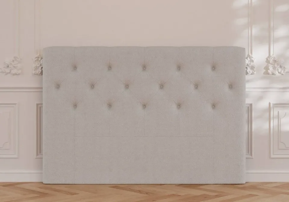 Ragna Earth gavl bouclé cream polstret