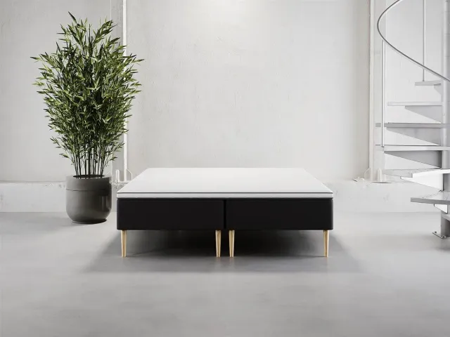 Sengefabrikken Komfort Box boxmadras Sort 170x200 cm fasthed