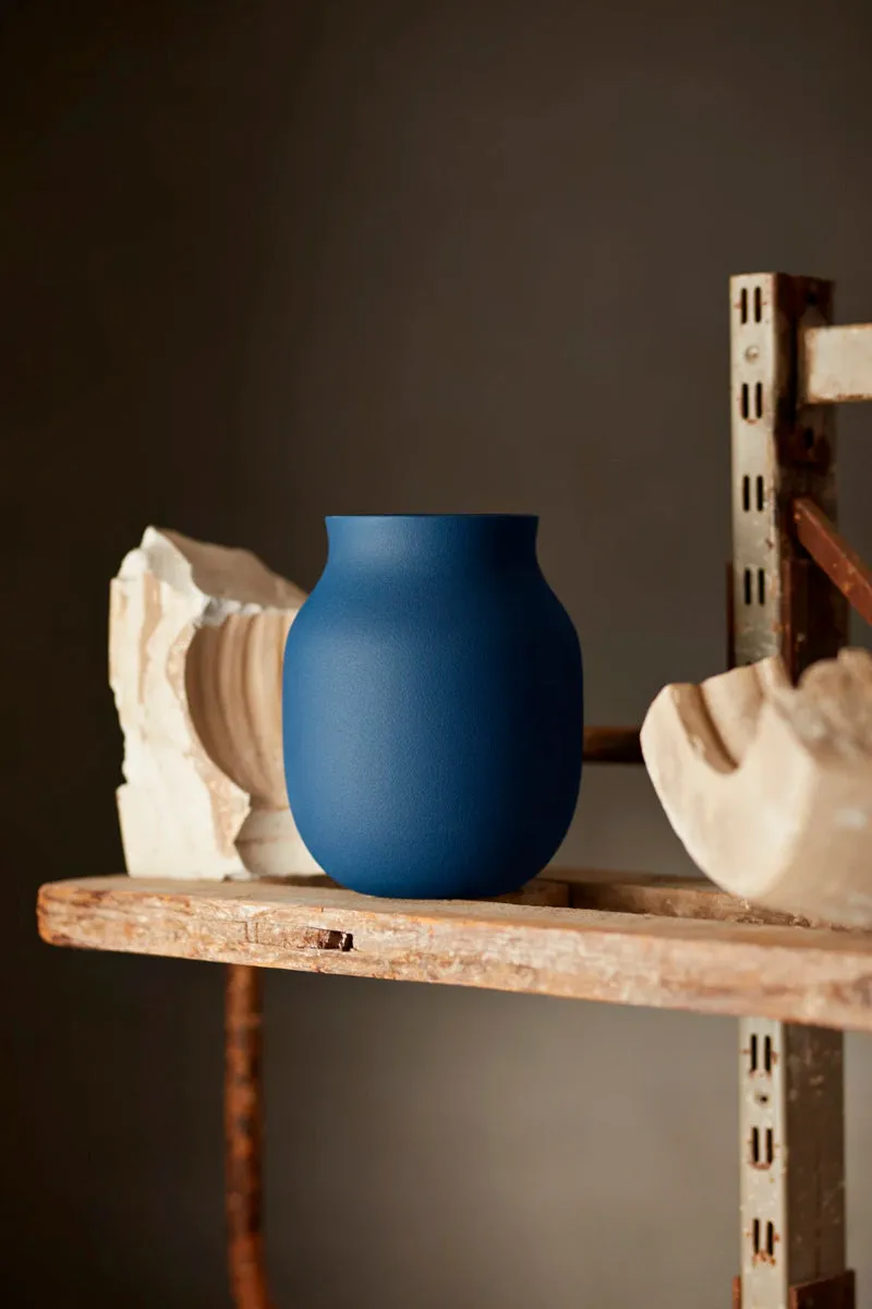 Kähler Studio Omaggio vase blå keramik H20 cm