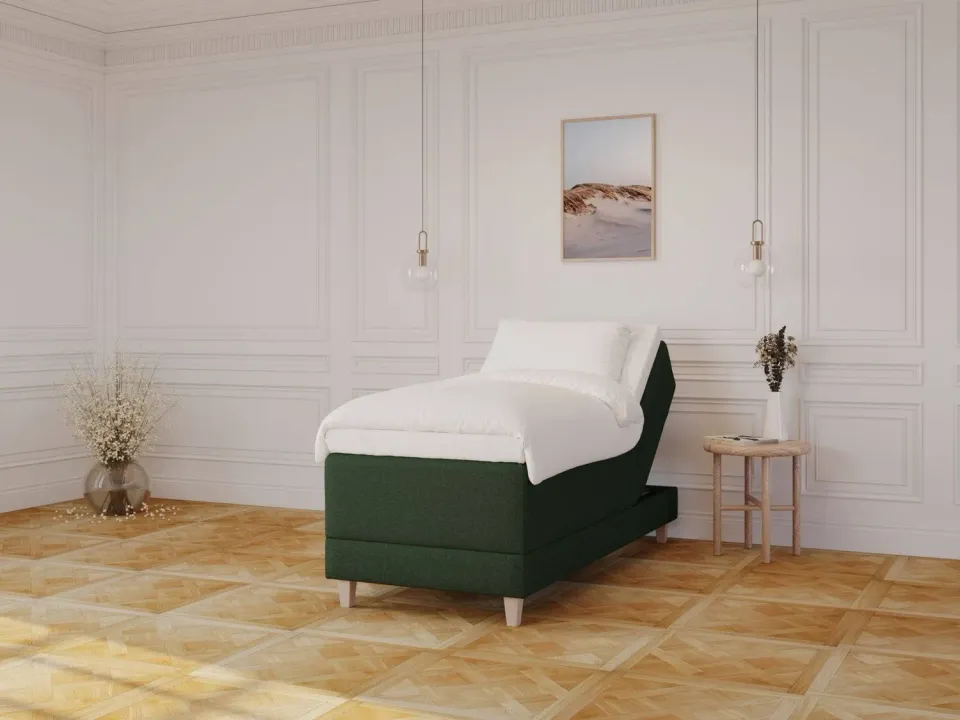 Ragna Aura seng 80x200 dyb grøn Ergonomic+