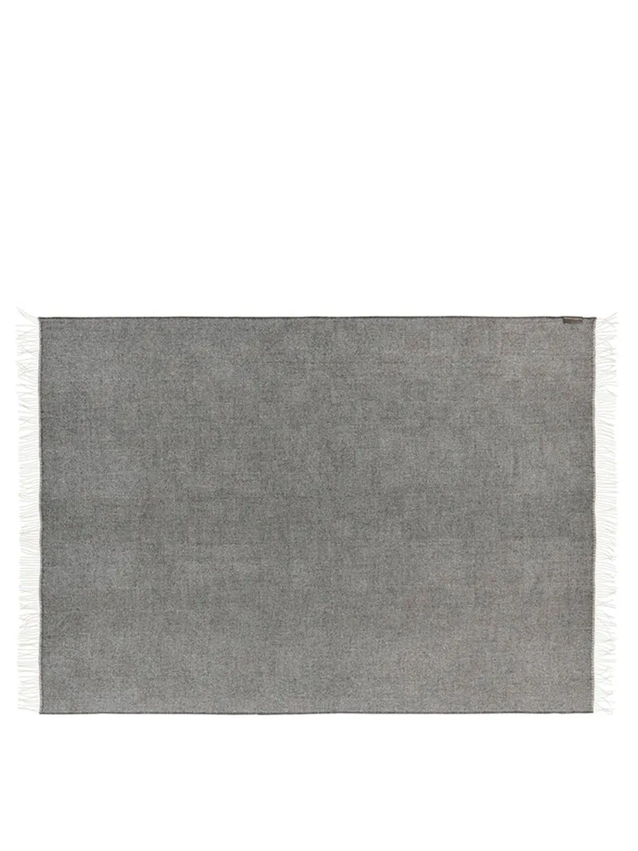 Silkeborg Uldspinderi La Paz plaid dark grey baby alpaka