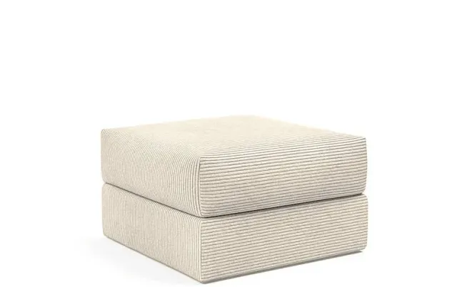 Ragna Puf 75x75 Beige med opbevaring