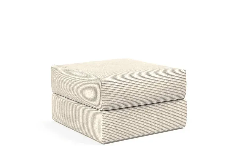 Ragna Puf 75x75 Beige med opbevaring