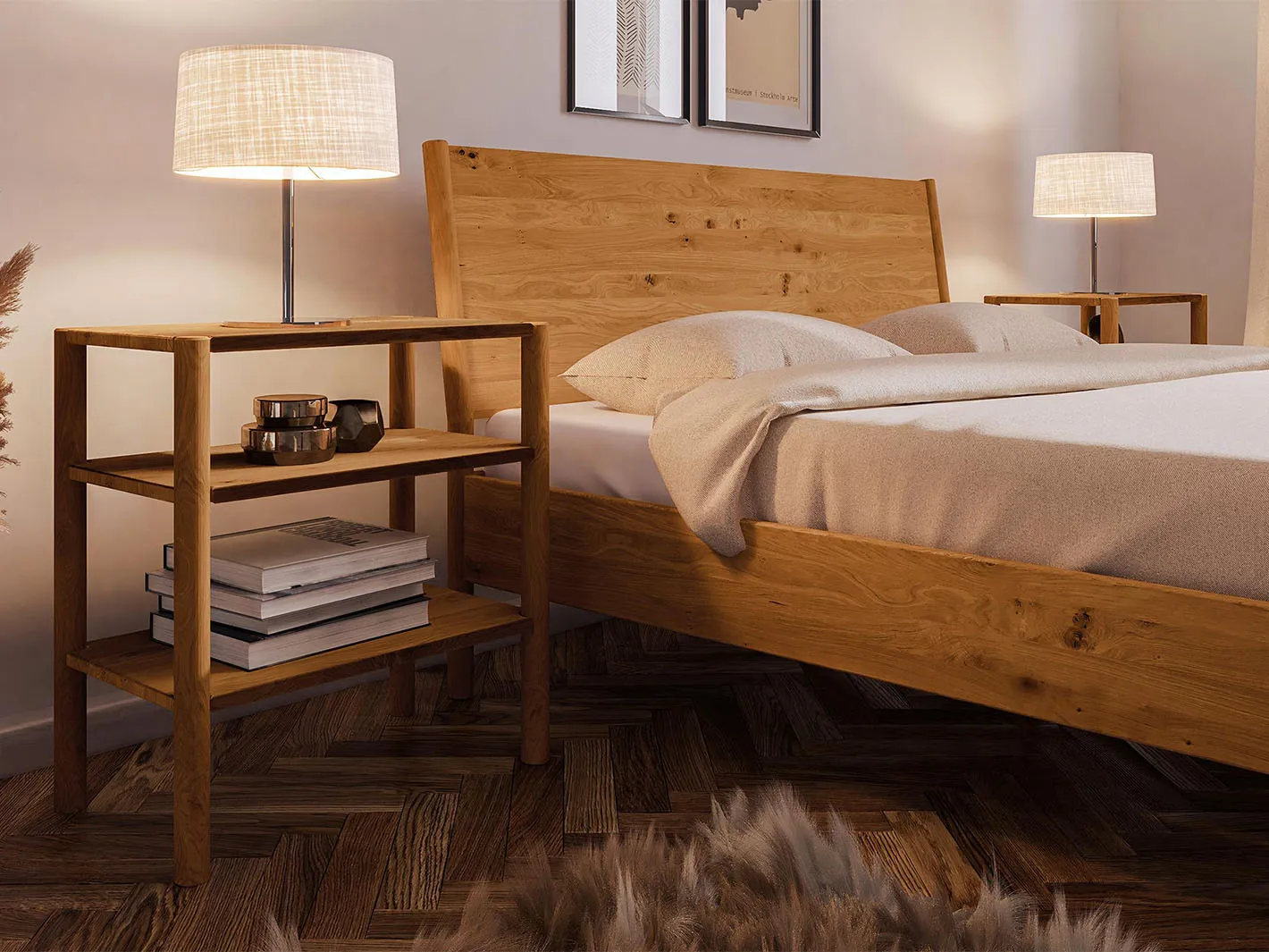 Nordic Design sengeramme 120x200 cm eg med gavl