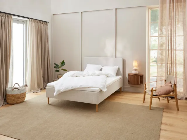 Fabrikkens Komfort Boxmadras boxmadras sand 140x200 cm pocket