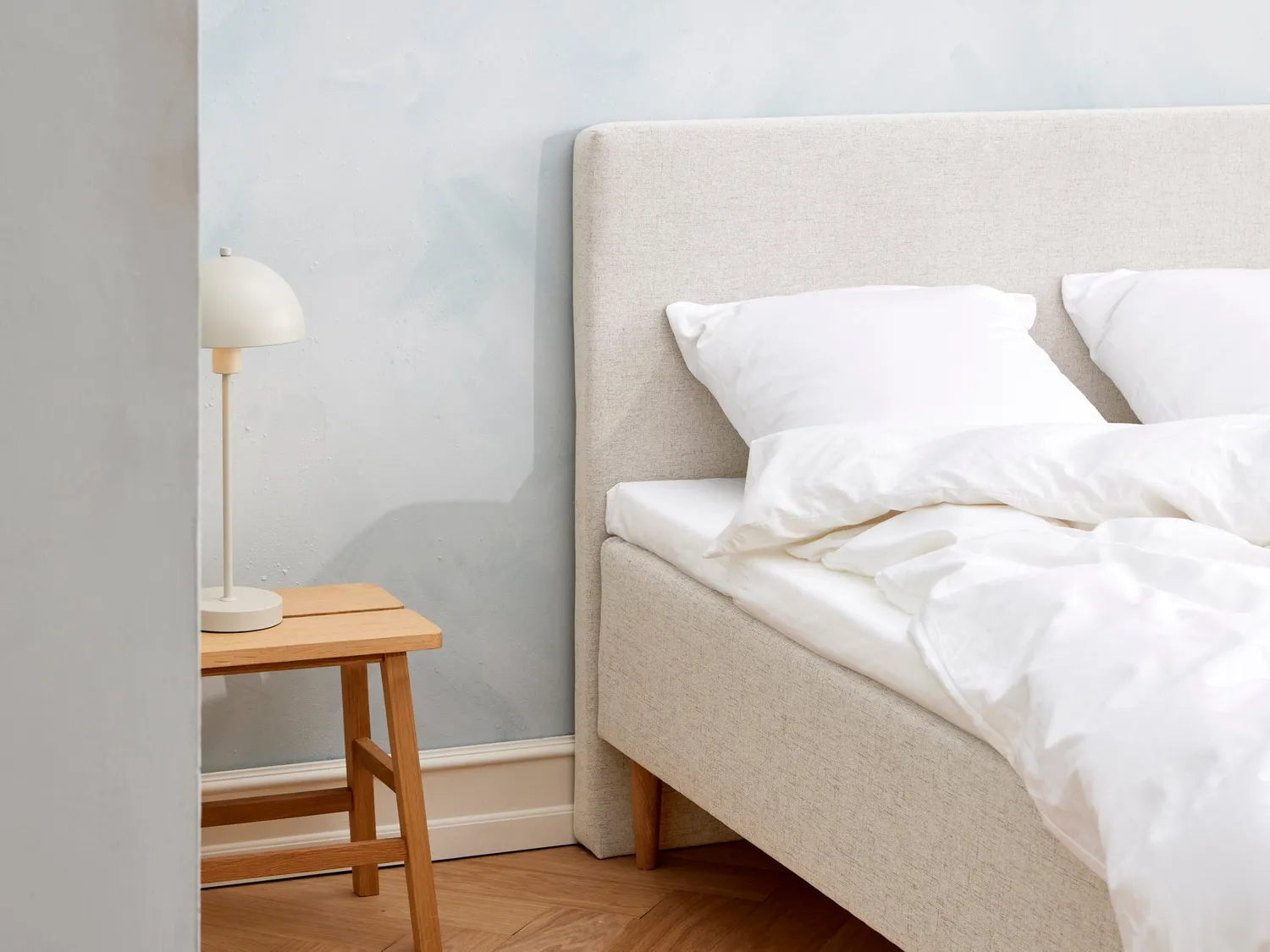 Fabrikkens Kølende boxmadras 105x210 sand memory