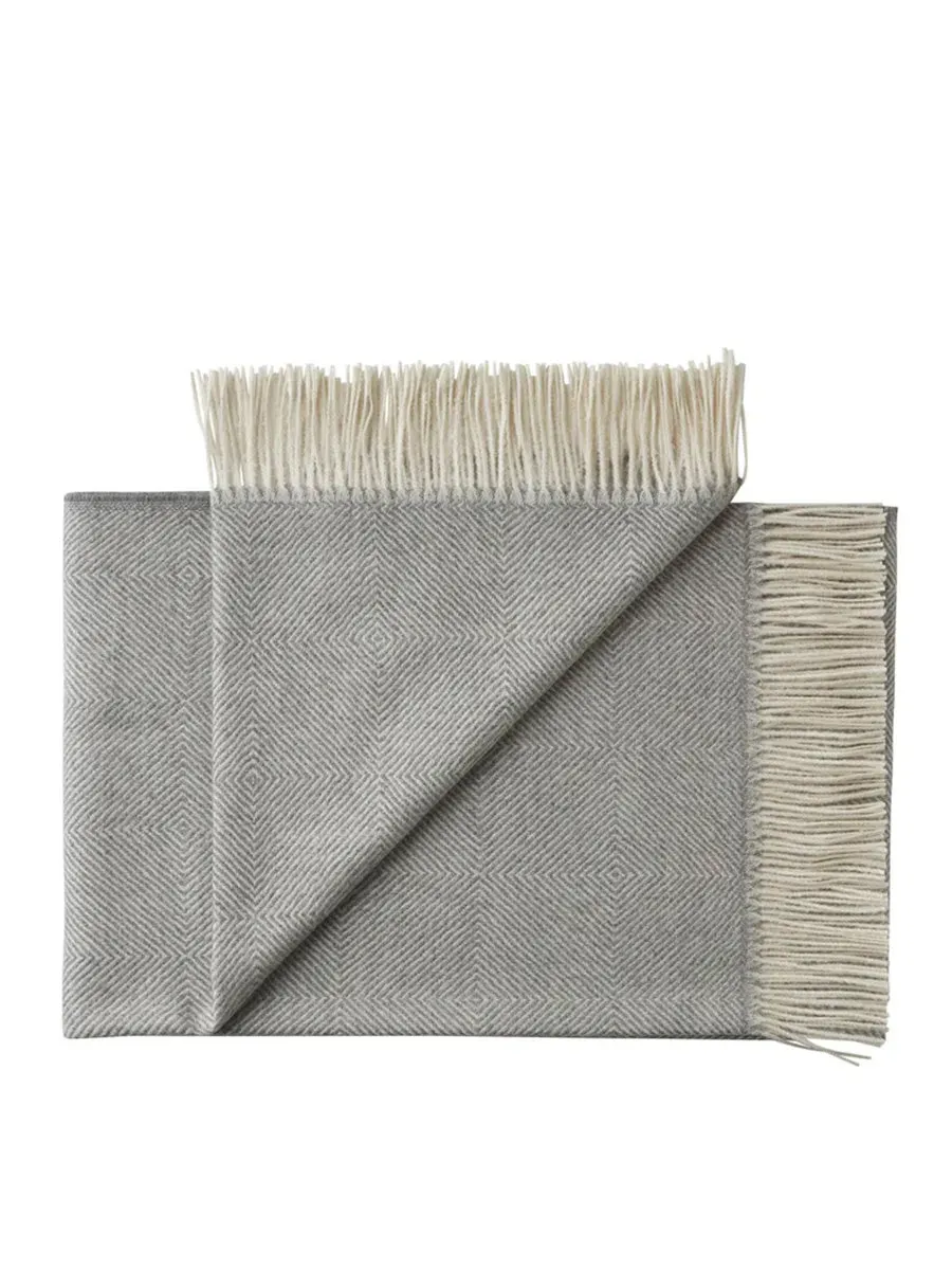 Silkeborg La Paz plaid light grey baby alpaka 130x200