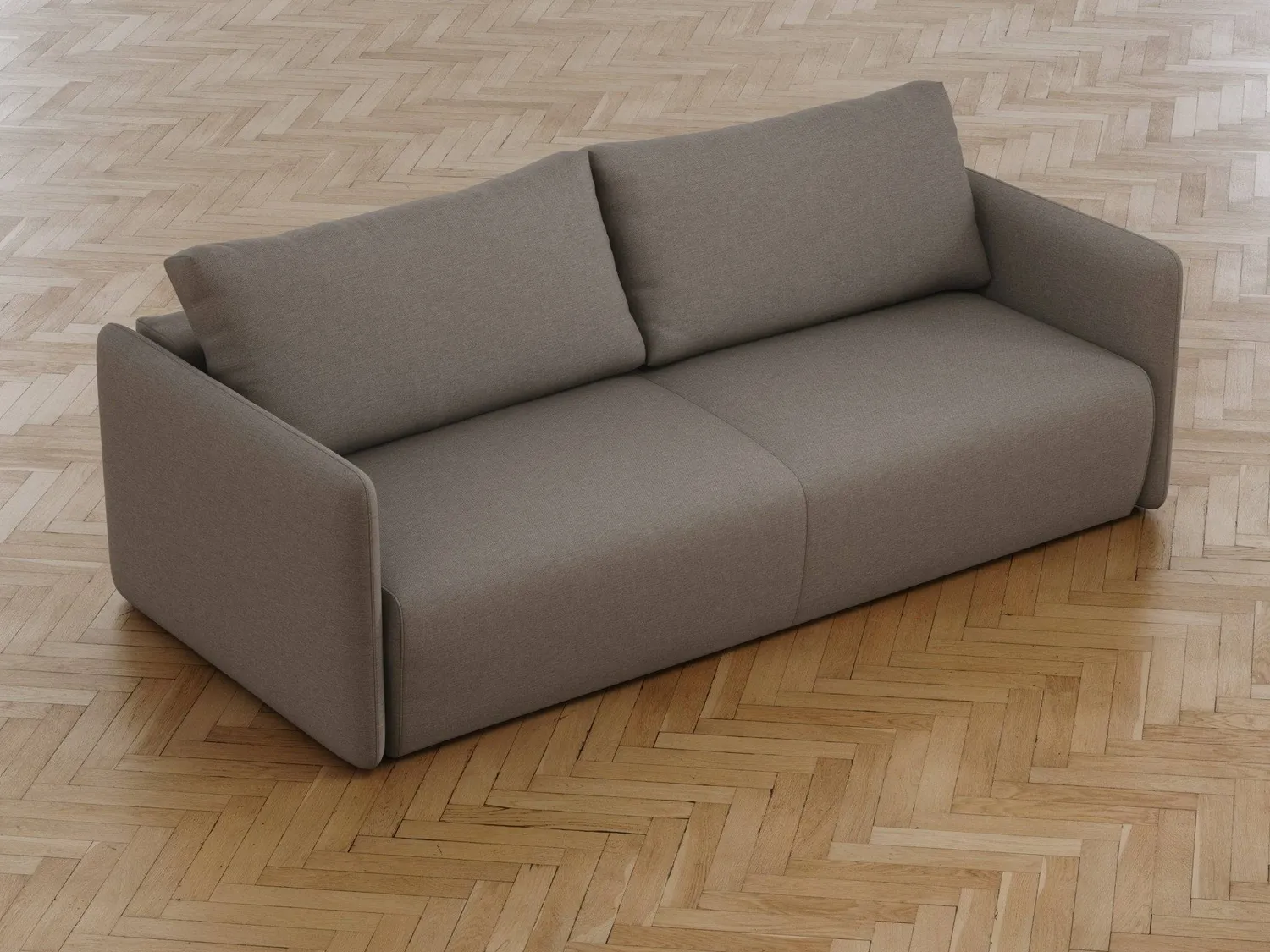 Ragna Cora sovesofa 140x200 brun stof