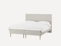 Ragna Saga boxseng 180x200 grå – pocketfjedre