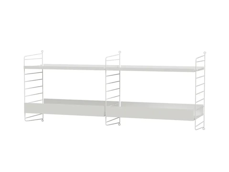 String Furniture String System Bundle B køkkenreol hvid