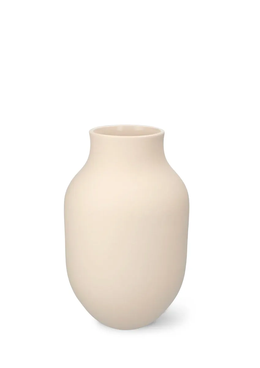 Kähler Studio Omaggio vase H20 cm sand keramik