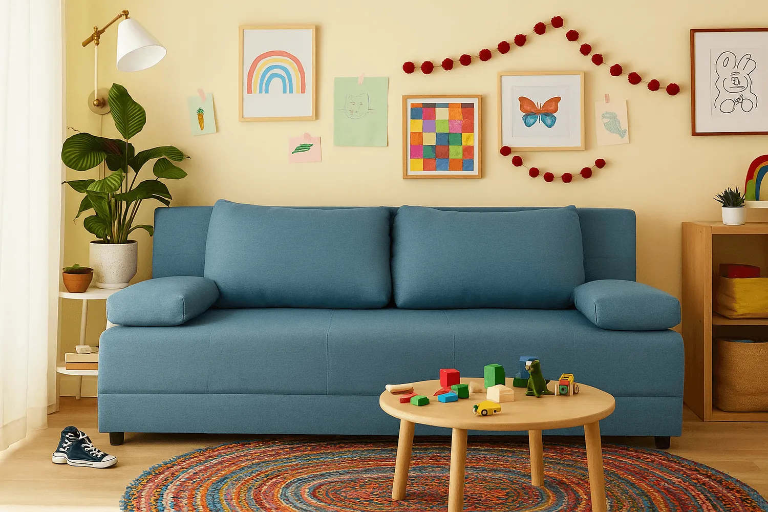 Trivilita Juna sovesofa 201 cm pocketfjedre med opbevaring