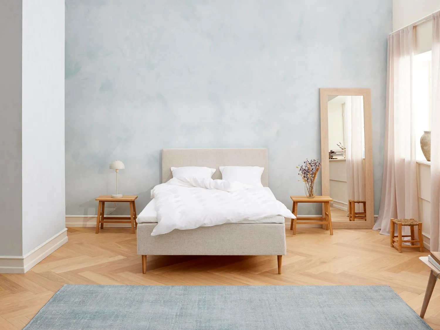 Fabrikkens Kølende boxmadras 105x210 sand memory