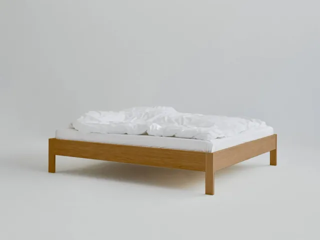 RYE Ejer sengeramme 200x200 cm olieret eg