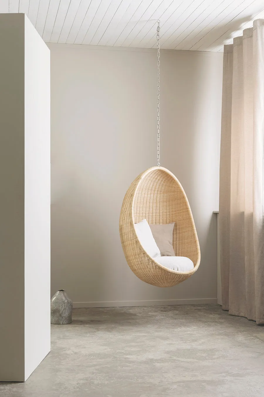 Sika-Design Hanging Egg kæde 150 cm metal sølv