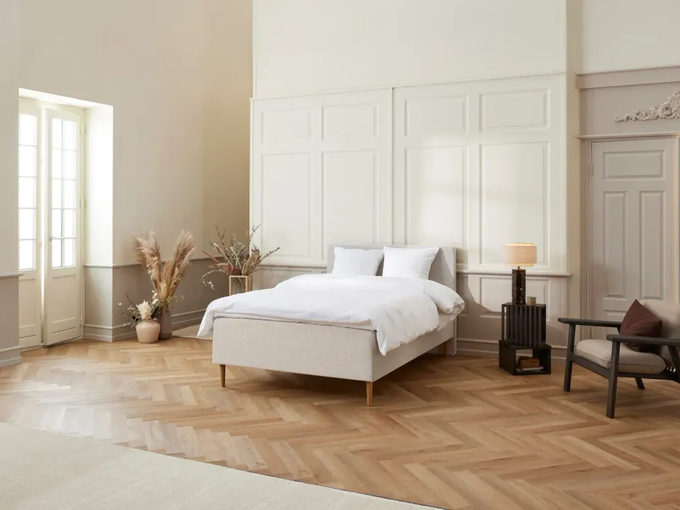 Fabrikkens Luksus boxmadras sand 120x200 latex