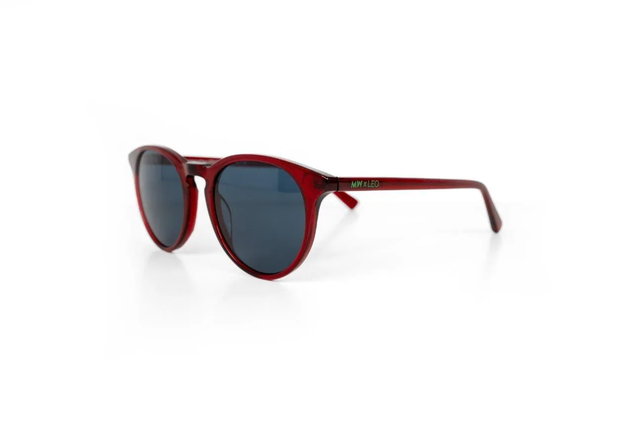 LEOObjects New Depp solbriller limited edition rød