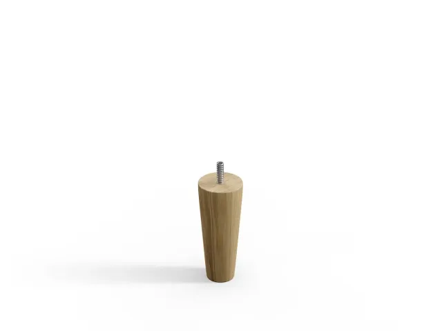 Sengefabrikken.dk Runde Egetræsben sengeben 19 cm 4 stk