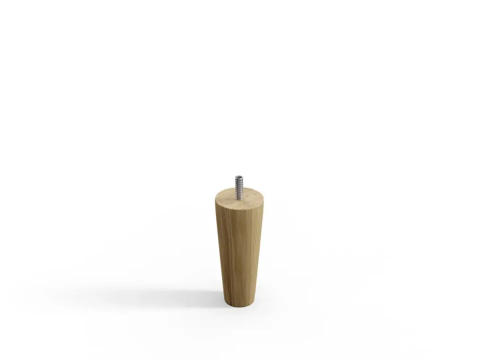 Sengefabrikken.dk Runde Egetræsben sengeben 19 cm 4 stk