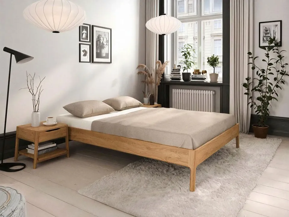 Nordic Design Light Eg sengeramme 120x200 cm massiv eg
