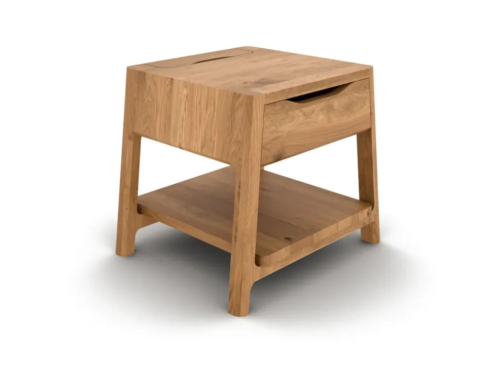 Sengekompagniet Nordic Design Light sengebord eg Pure med skuffe