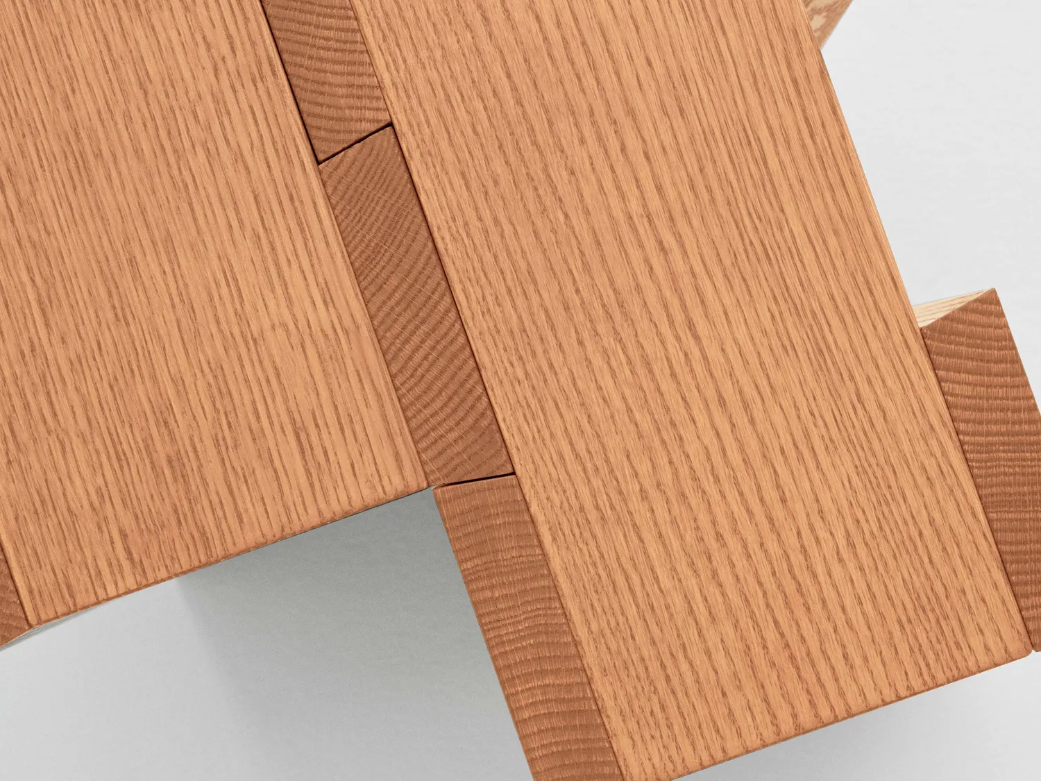 RYE Etagére sidebord medium olieret rød eg
