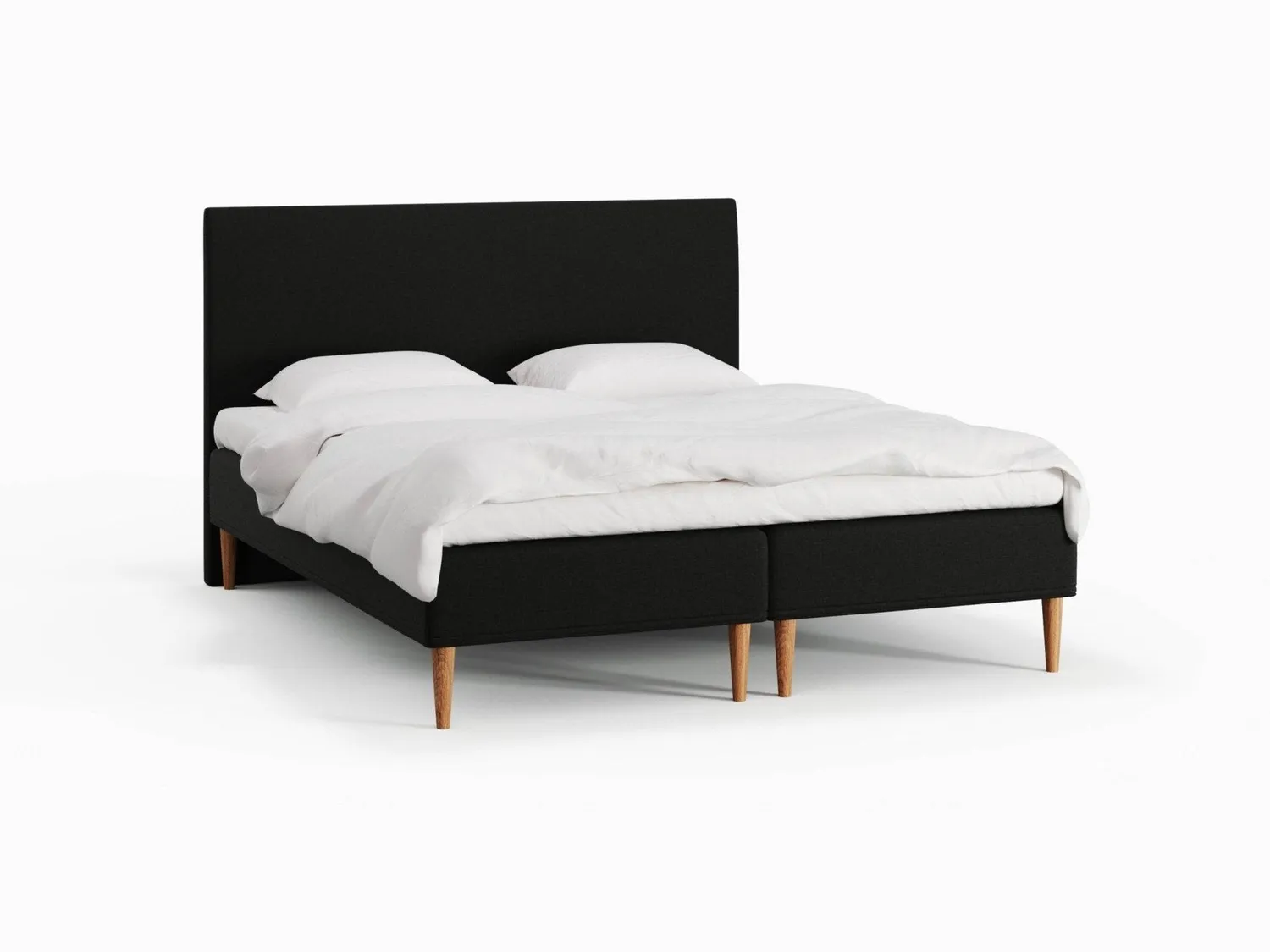 Ragna Saga boxseng 180x200 cm sort med pocketfjedre