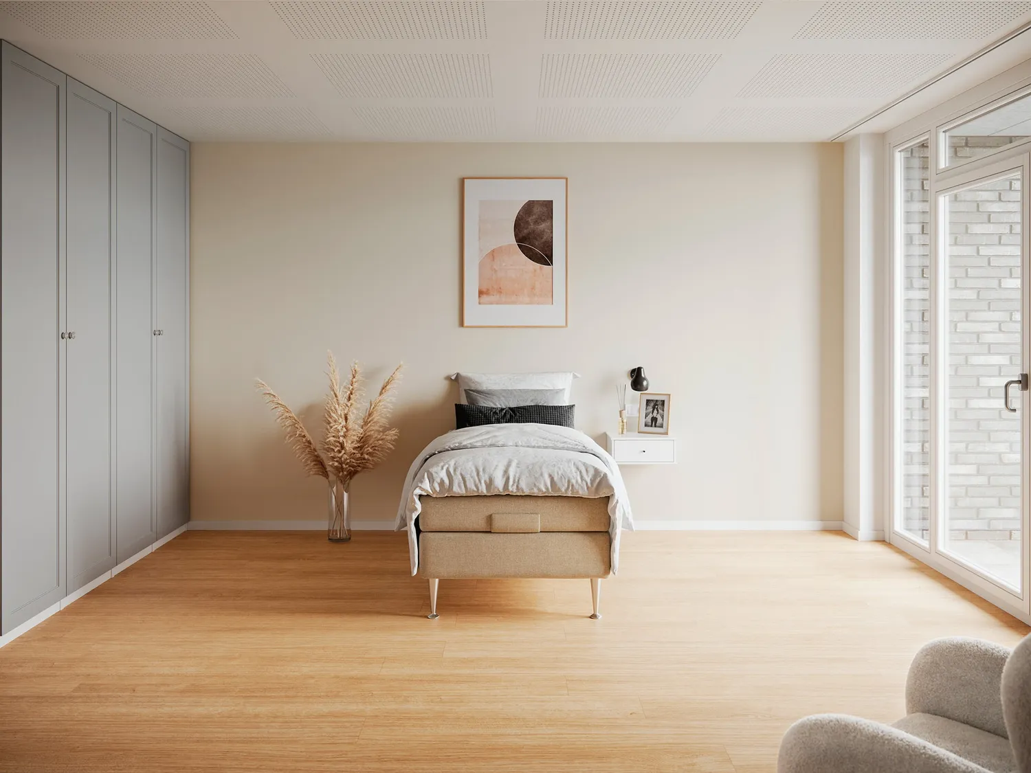 Fabrikkens Platin Elevation elevationsseng 90x210 sand latex