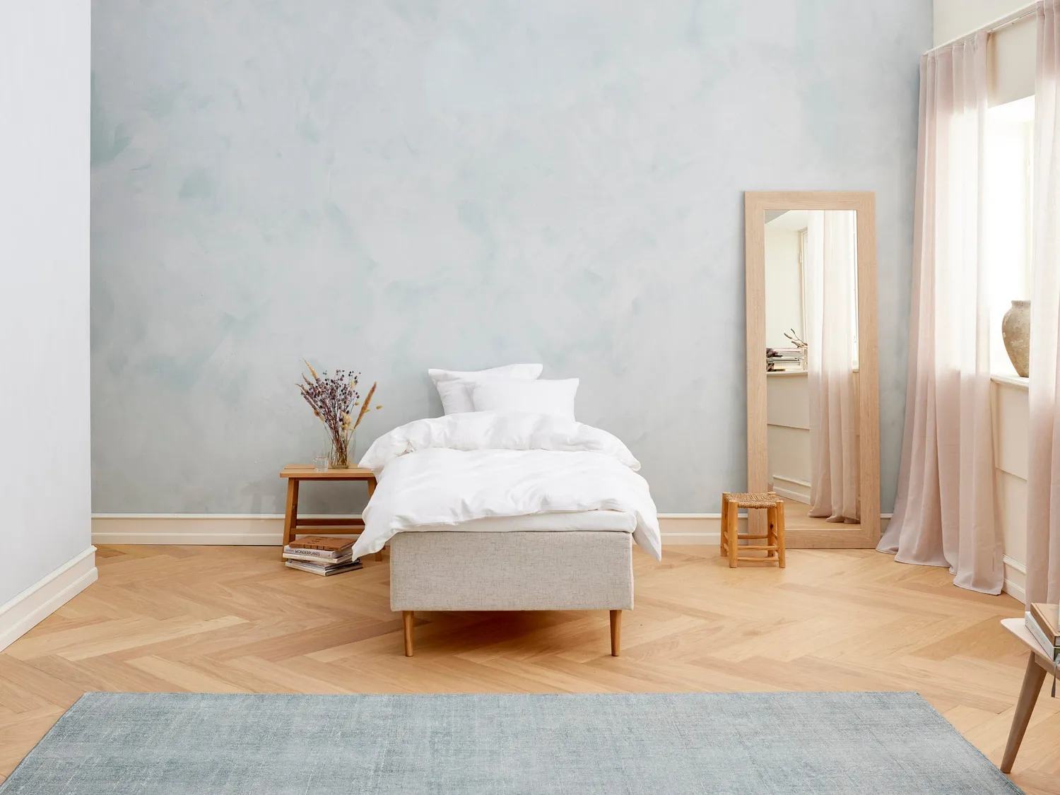 Fabrikkens Kølende boxmadras 80x200 sand fast kølende