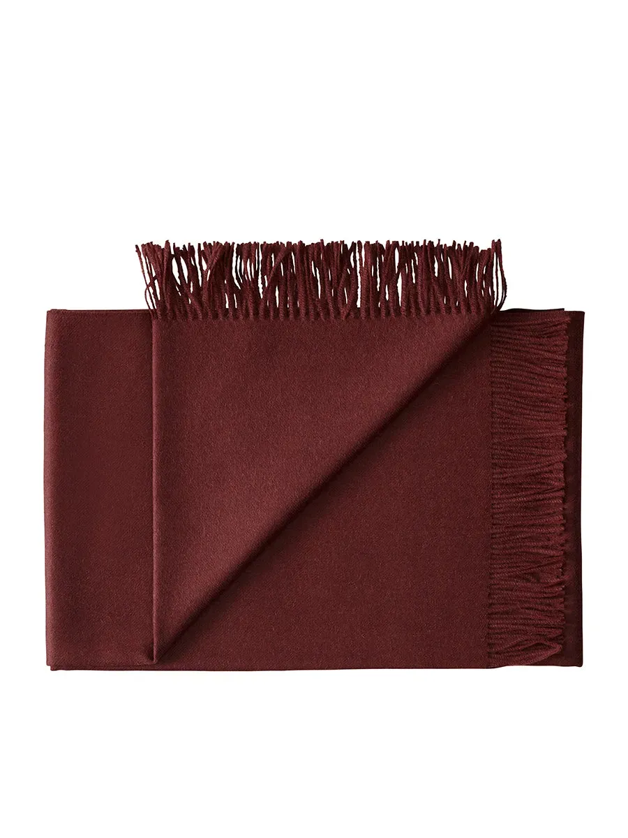 Silkeborg Lima plaid 130x200 beetroot alpaka