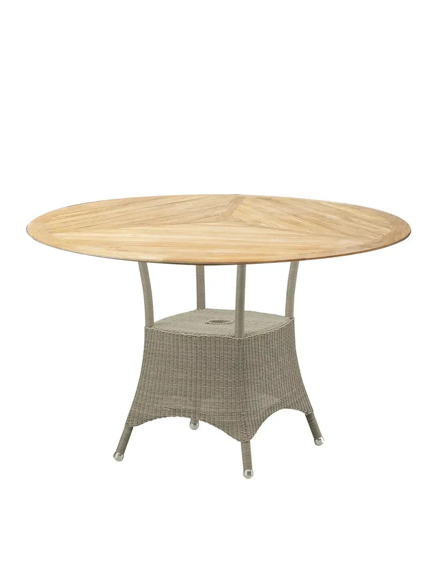 Cane-line Lansing havebord lille teak Ø120 natural