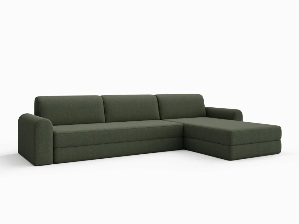 Ragna Astra modul 100x200 bouclé grøn boxmadras