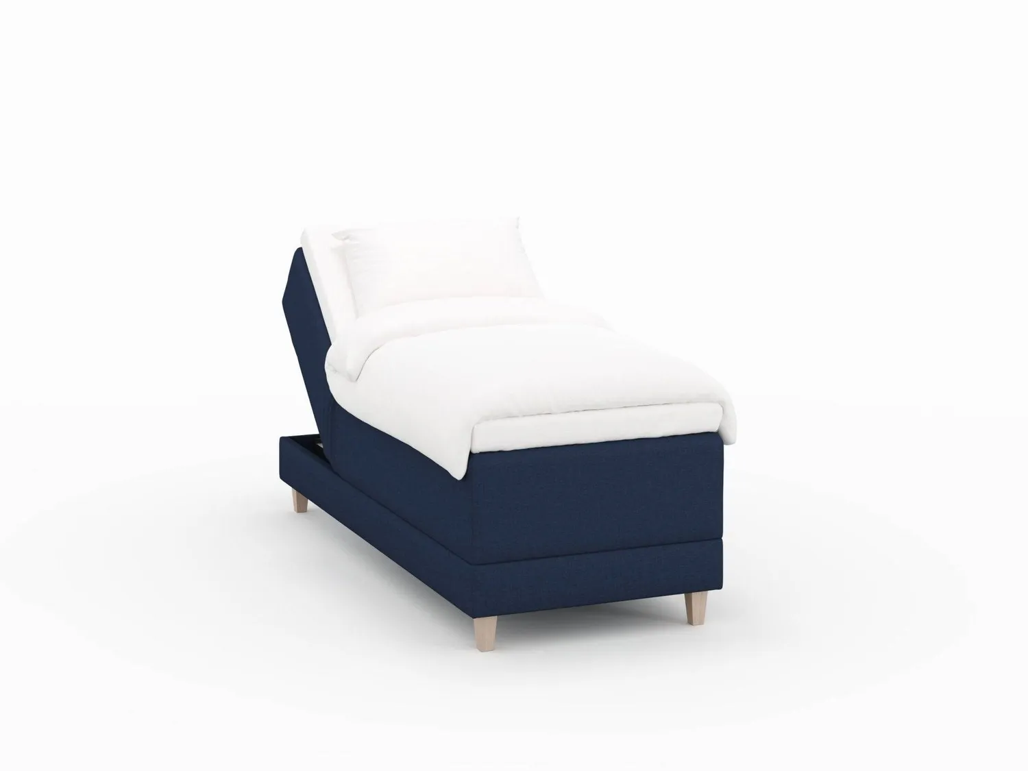 Ragna Aura seng 80x200 dyb blå med Ergonomic+ fjedre