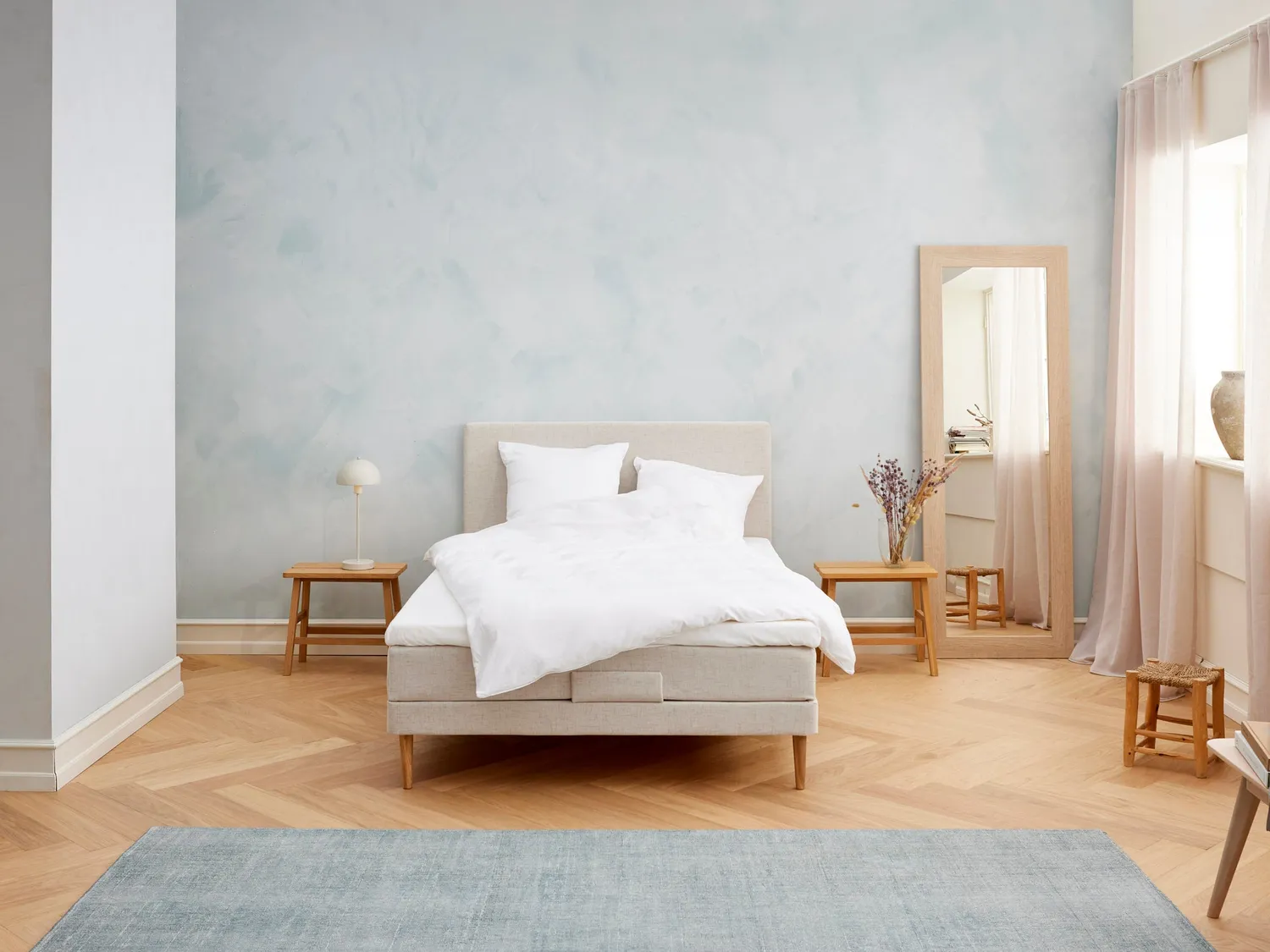 Fabrikkens Kølende Elevation elevationsseng 120x200 cm sand