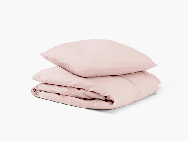 Sengefabrikken Satin Sengesæt 140x220 Rosa bomuldssatin