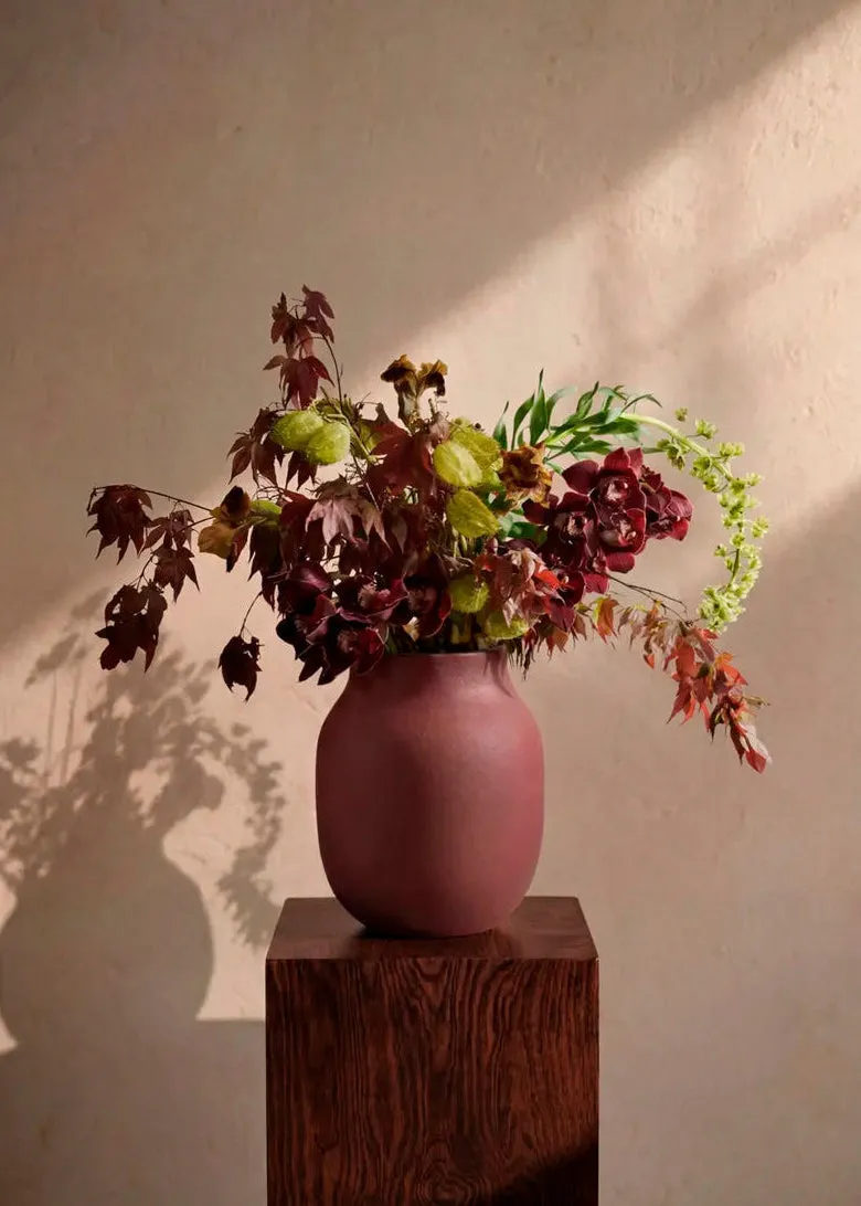Kähler Studio Omaggio vase bordeaux keramik