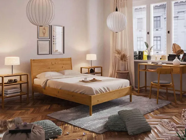 Nordic Design sengeramme 120x200 cm eg med gavl