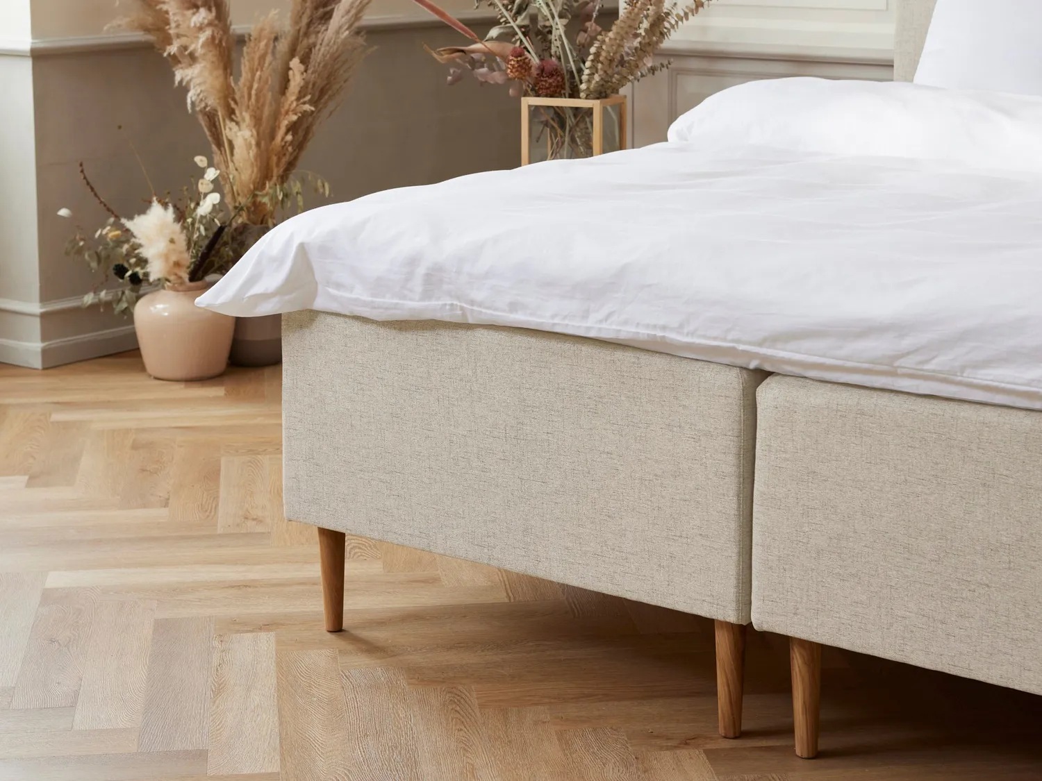 Fabrikkens Luksus boxmadras 180x210 sand fast