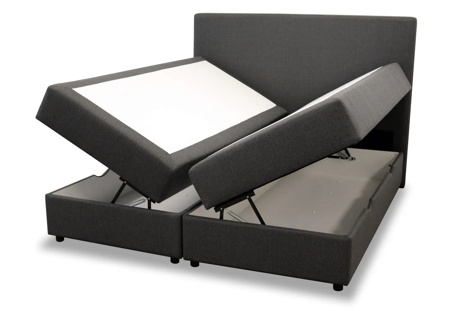 Comfort 1 seng med opbevaring bonnell 6 cm top