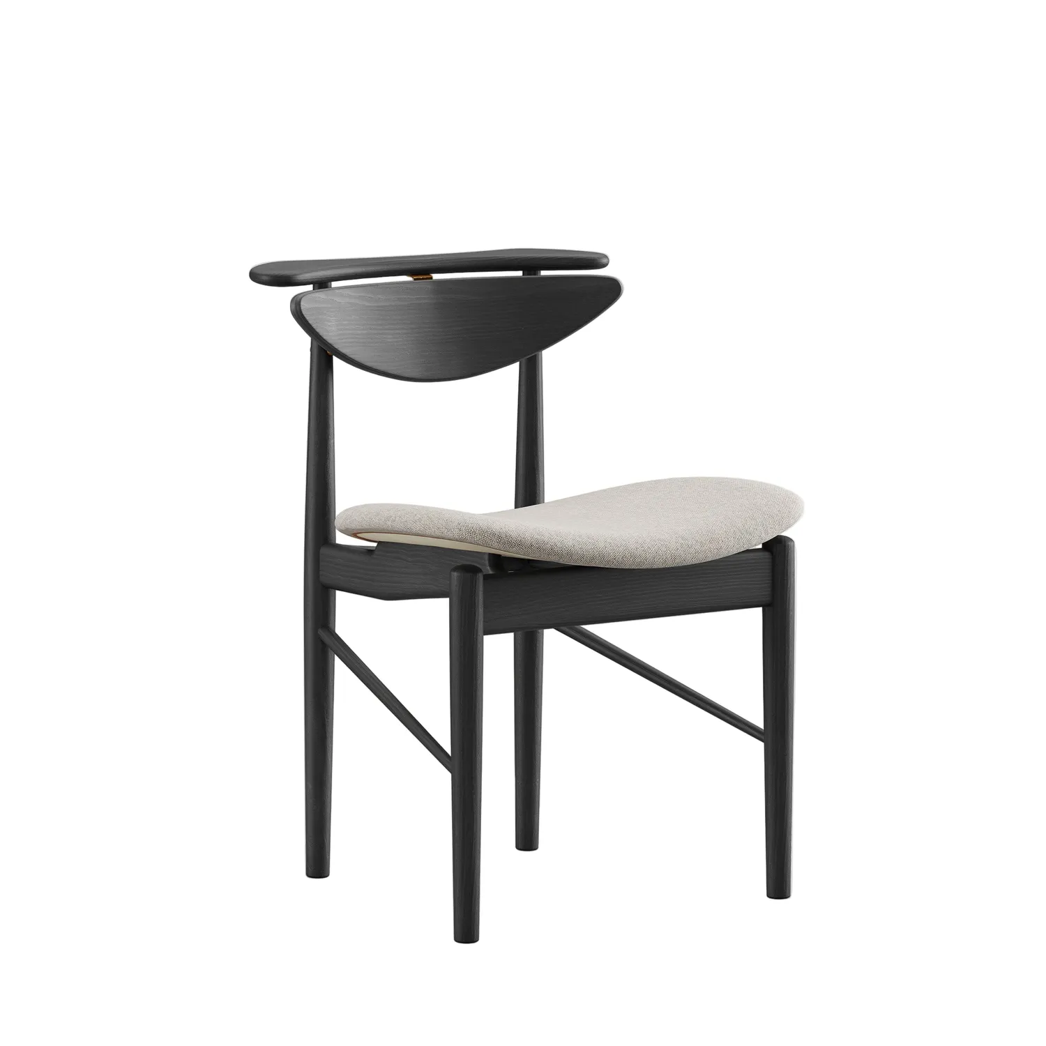 Finn Juhl Reading Chair FJ 5310 karmstol sort eg