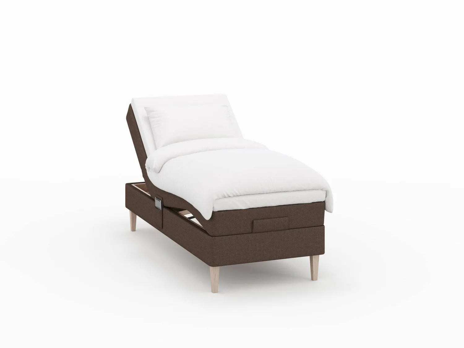Ragna elevationsseng 90x210 mørk brun