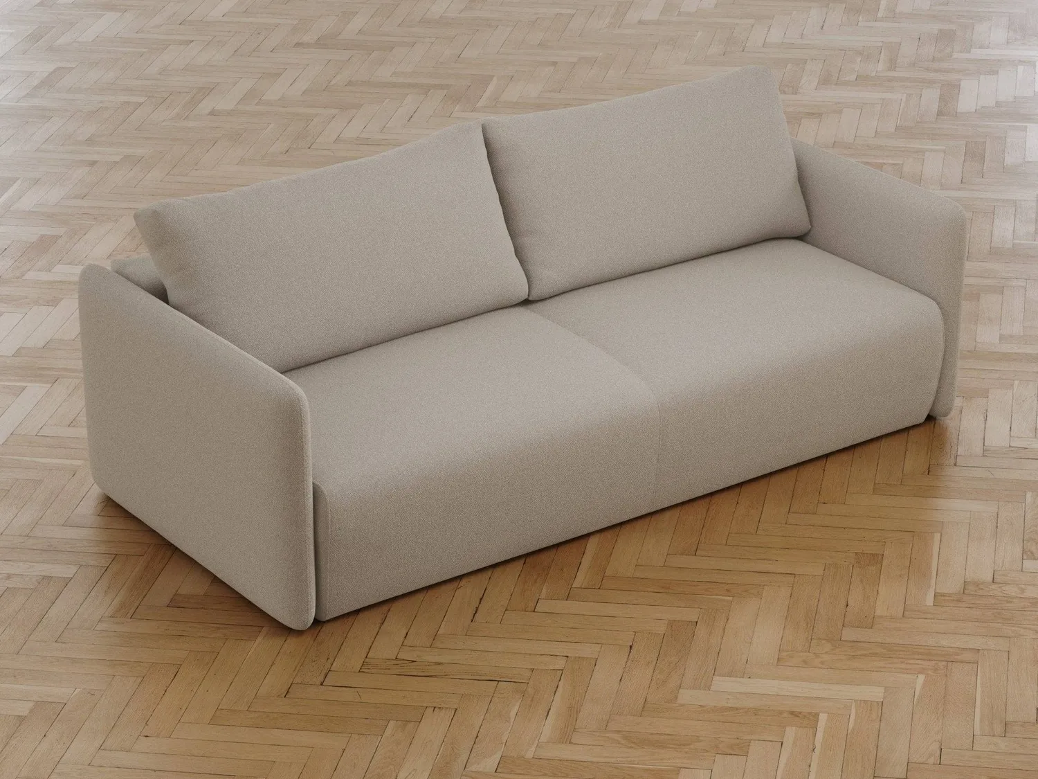 Ragna Cora sovesofa 140x200 bouclé beige Innovation