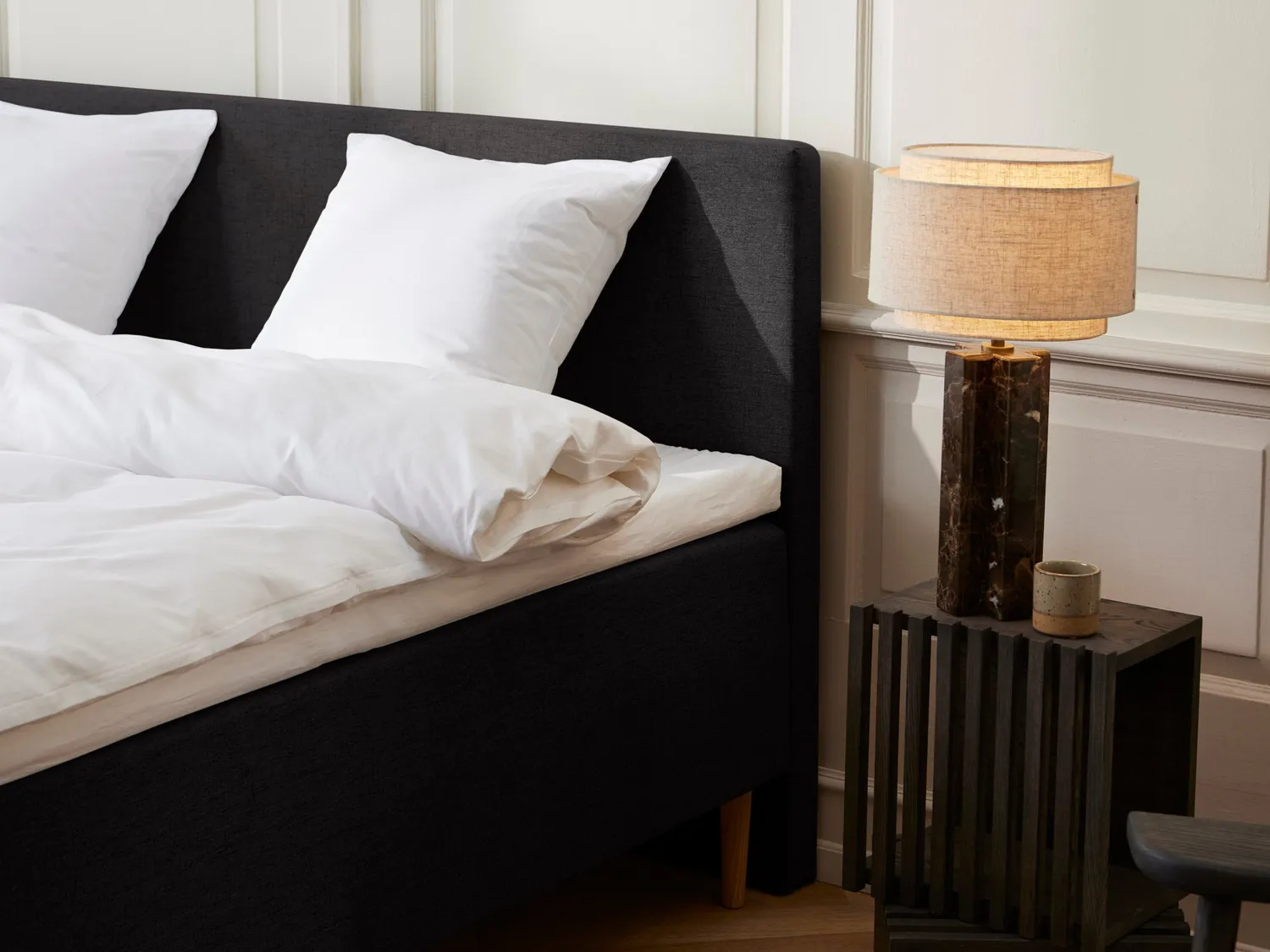 Sengefabrikken Luksus Stockholm boxmadras 180x200 sort