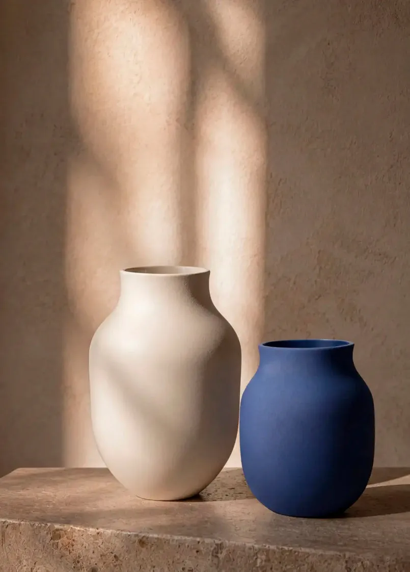 Kähler Studio Omaggio vase H20 cm sand keramik