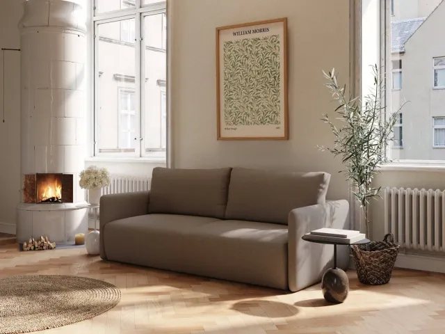 Ragna Cora sovesofa 140x200 brun stof