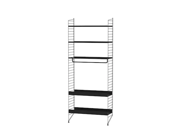 String System Kitchen Bundle G køkkenreol sort 80 cm