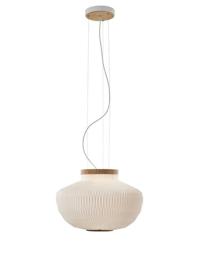Le Klint Urchina pendel hvid eg Medium