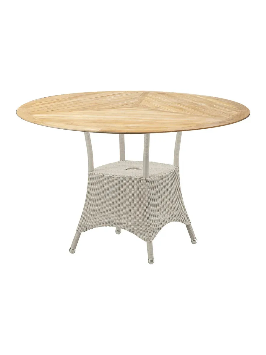 Cane-line Lansing havebord lille teak Ø120 natural