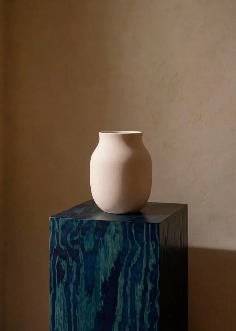 Kähler Studio Omaggio vase H20 cm sand keramik